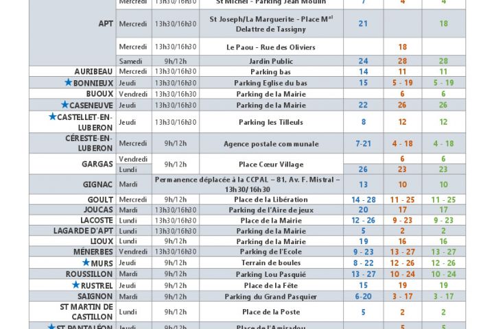 FRANCE SERVICE AGENDA